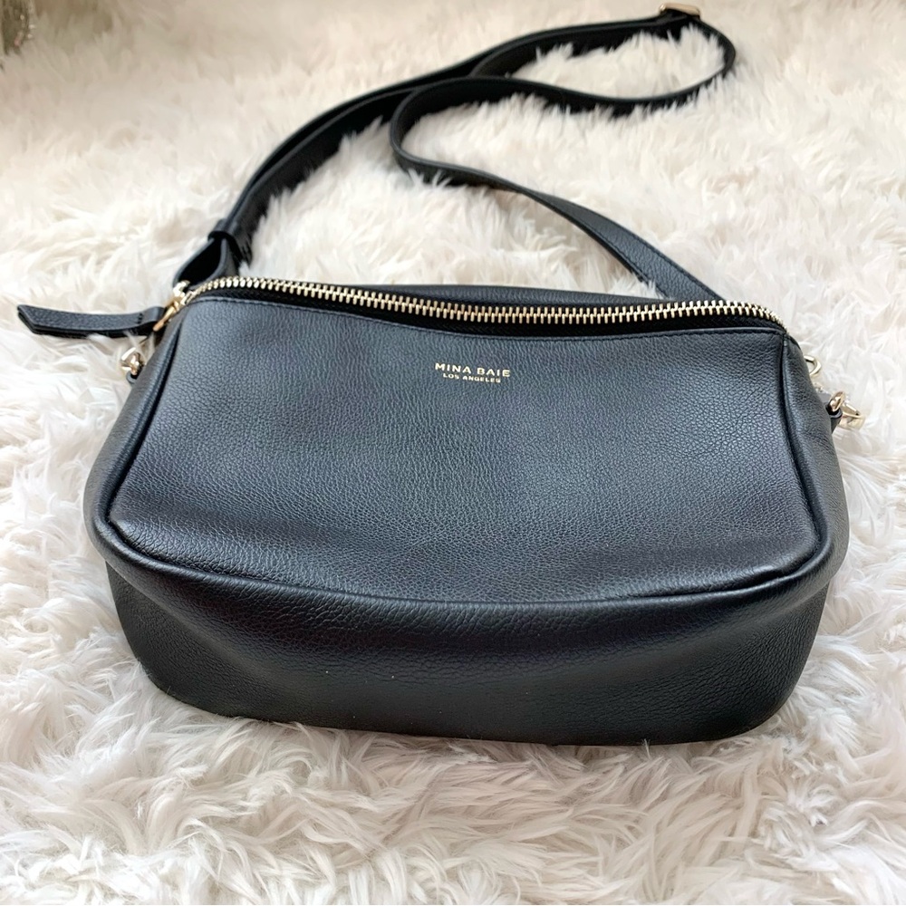 Mina Baie Leather Fanny Crossbody Bag - Picture 8 of 14